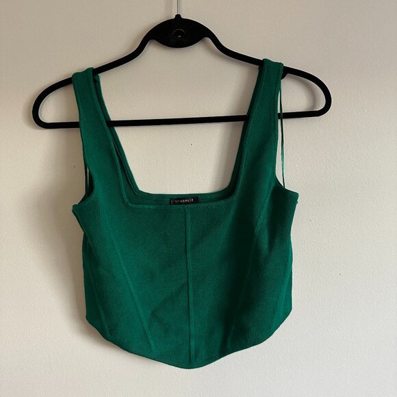 Dynamite Ribbed Corset Top - Picture 2 of 6